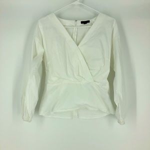 J. Crew White Blouse